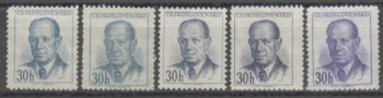 0740 B a + 0740 B b + 0740 B c + 0740 B d + 0740 B e ** - 1953