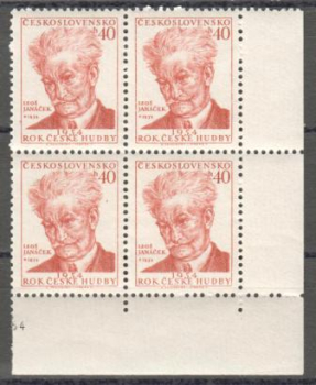 0792 čtyřblok ** - 1954