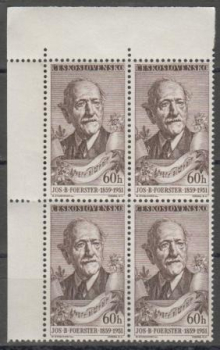 0941 čtyřblok ** - 1957