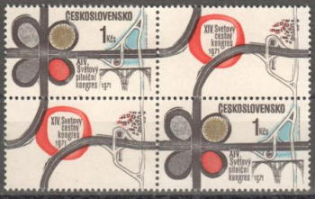 1908 větší celek 2 známky + 1 K P + 1 K L ** - 1971