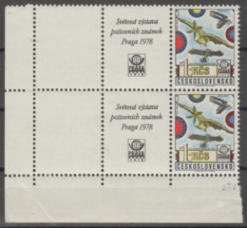 L 0087 - Größere Einheit 2 Marken + 2 ZF + 2 LF ** - 1977