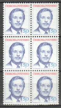 2928 větší celek 6 známek ** - 1990
