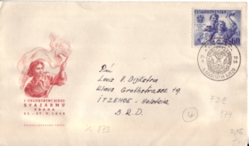 FDC 0893 - CZ 1956 05 001 ●