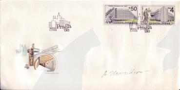 FDC 2853 + 2856 Unterschrift - CZ 1988 98 131 ● - 1988