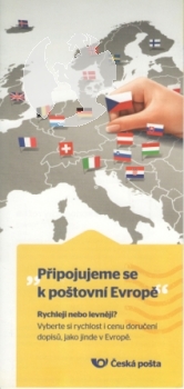 CZ Připojujeme se k poštovní Evropě - CZ 2020 98 011