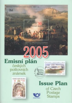 CZ Emisní plán českých poštovních známek 2005