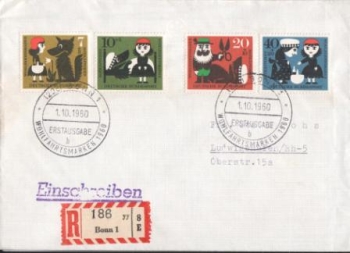 D FDC 0340 / 0343 ● - 1960 10 001