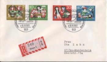 D FDC 0385 / 0388 ● - 1962 10 001