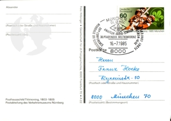 Poštovní štít 1985 07 001 D ● Pošta a sběratelství