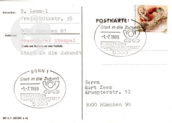 Dostavník 1989 95 010 D ● - Pošta a sběratelství