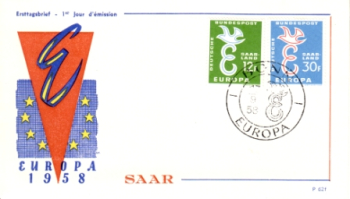D FDC 0295 / 0296 ● - 1958