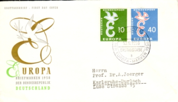 D FDC 0295 / 0296 ● - 1958 09 001