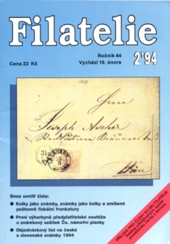 CZ FILATELIE 1994 / 01 - 12 - kompletní ročník