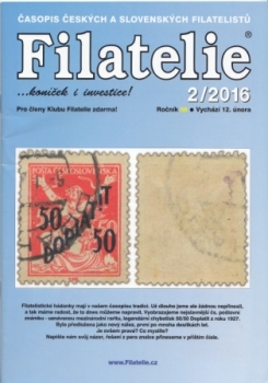 CZ FILATELIE 2016 / 01 - 12 - kompletní ročník