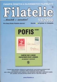 CZ FILATELIE 2016 / 01 - 12 - kompletní ročník