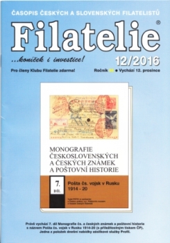 CZ FILATELIE 2016 / 01 - 12 - kompletní ročník