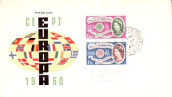 GB FDC 0341 / 0342 ● - 1960