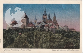 Hradčany - Jelení příkop (kresba) 1907 95 005 ●