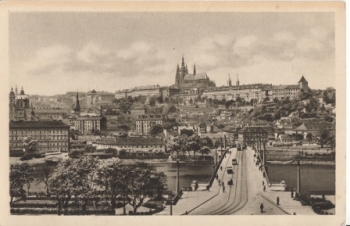 Hradčany + Mánesův most 1934 95 010 ●