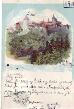 Hradčany (kresba) 1901 95 001 ●