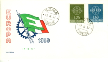 I FDC 1055 / 1056 ● - 1959