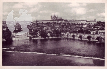 Karlův most + Hradčany 1945 95 004 ●