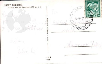 Orlické hory - Jiráskův dům 1935 95 001 ●