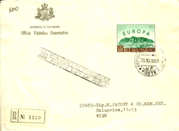 RSM FDC 0700 ● - 1961 10 001