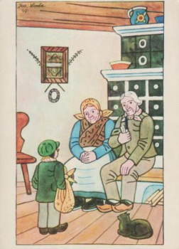VN 10 Frohe Weihnachten und ein glückliche neues Jahr 1975 95 004 ● - Josef Lada