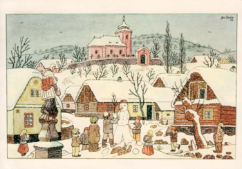 VN 11 Frohe Weihnachten und ein glückliche neues Jahr 1978 95 004 ● - Josef Lada