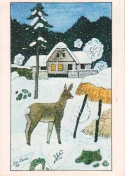VN 03 Frohe Weihnachten und ein glückliche neues Jahr 1986 95 004 ● - Josef Lada