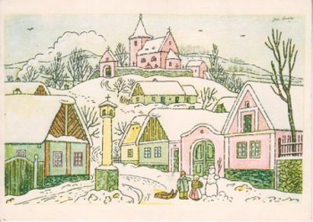 VN 08 Frohe Weihnachten und ein glückliche neues Jahr 1987 95 010 ● - Josef Lada