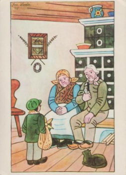 VN 10 Frohe Weihnachten und ein glückliche neues Jahr 19xx 95 068 ● - Josef Lada