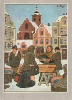 VK 01 Weihnachtskarpfen 19xx 95 082 ● - Josef Lada