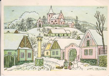 VN 08 Frohe Weihnachten und ein glückliche neues Jahr 19xx 95 092 ● - Josef Lada