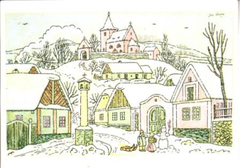 VN 08 Frohe Weihnachten und ein glückliche neues Jahr 19xx 95 093 ● - Josef Lada