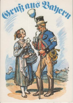 Gruß aus Bayern xxxx 95 001 D ** - Postillion