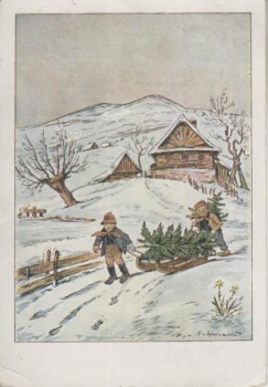 F. H. Herink - Gemälde 1945 95 001 CZ ● - Weihnachten