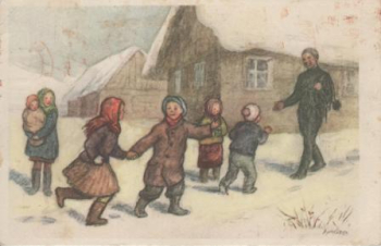 Charlotta Burešová - Gemälde 1952 95 001 CZ ● - Frohe Weihnachten
