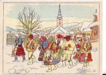 Vánoce a Nový rok 37 CZ CPH 048 - 1951 ** - Radostné vánoce a úspěšný Nový rok!
