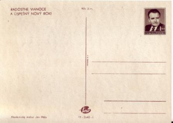Vánoce a Nový rok 37 CZ CPH 048 - 1951 ** - Radostné vánoce a úspěšný Nový rok!