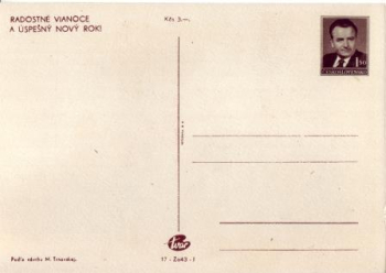 Vánoce a Nový rok 37 CZ CPH 048 - 1951 ** - Radostné vánoce a úspěšný Nový rok!