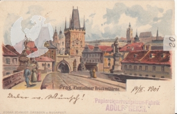 Staroměstská Mostecká Věž (kresba) 1901 95 002 ●