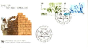 UNO Genf FDC 0154 / 0155 ● - 1987