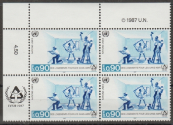Preview: OSN Ženeva 0154 / 0155 čtyřblok ** - 1987