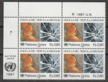 OSN Ženeva 0156 / 0157 čtyřblok ** - 1987