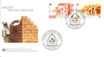 UNO Wien FDC 0069 / 0070 ● - 1987