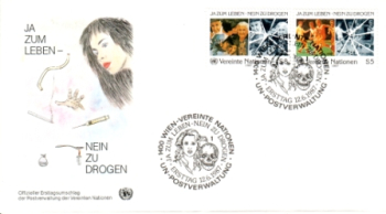 UNO Wien FDC 0071 / 0072 ● - 1987