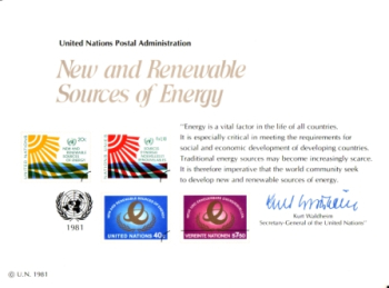 UNO - Neue und erneuerbare Energiequellen - 1981