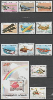 VN Vietnam - sestava - 1 razítkovaných známek ●